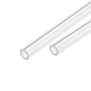 Unique Bargains Lamp Lantern Water Cooling System Acrylic Round Pipes Clear 2 Pcs 14" - 1 of 4