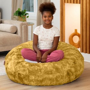 Raven-Symoné Home Lil' Cuddler Cocoon Jr Kids Faux Fur Bean Bag