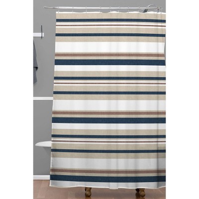 Blue Brown Shower Curtain Target, Blue And Brown Striped Shower Curtain