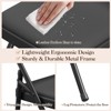 PU Leather Folding Chair Set of 4 - Foldable Party Chair with Non-Slip Feet, Portable Stackable Seat, Metal Frame for Home Office Kitchen - 4 of 4