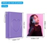 Unique Bargains Love Heart PVC Material Photocard Binder Album with 32 Pockets 4.3"x3.3" 2 Pcs - 2 of 4