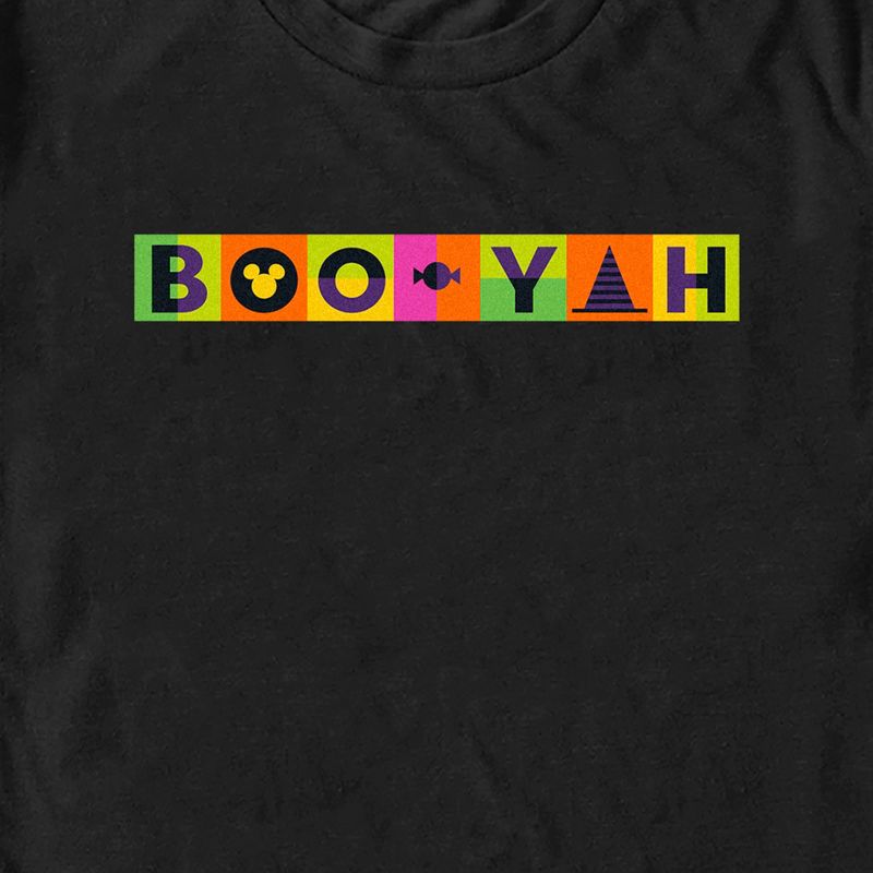 Men's Mickey & Friends Halloween Boo-Yah Logo T-Shirt, 2 of 6