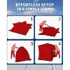 Insulated Pop-Up Ice Fishing Tent 3-4 Person, Quick Setup Portable Hub Tent, 210D Oxford Fabric, Includes Anchors, Ropes & Carry Bag - 3 of 4