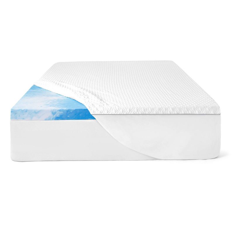 Sealy SealyChill 3" Memory Foam Mattress Topper with Cover, 6 of 8