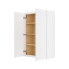 HOMLUX Easy-DIY 12 in D x 42 in H in Shaker White Ready to Assemble Wall Kitchen Cabinet 2 Doors-3 Shelves - 2 of 4