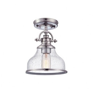 Quoizel Lighting Grant 1 - Light Semi-Flush Mount in  Brushed Nickel - 1 of 1