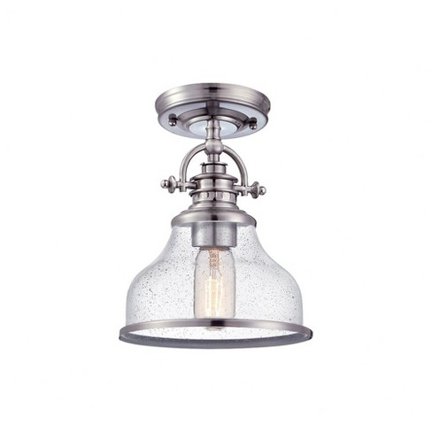 Quoizel Lighting Grant 1 - Light Semi-Flush Mount in  Brushed Nickel - image 1 of 1