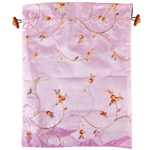 Wrapables Beautiful Embroidered Silk Travel Bag for Lingerie & Shoes - 1 of 4