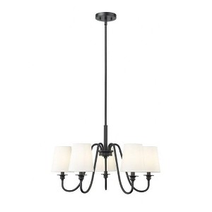 Z-Lite Gianna 5 - Light Chandelier in  Matte Black - 1 of 4
