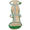 Allegra K Women's Rhinestone Ankle Strap Stiletto Heeled Sandals - 2 of 4