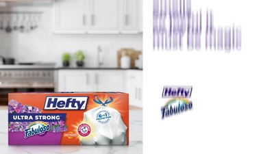 Hefty® Trash Bags now with the joyful scent of Fabuloso®