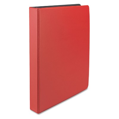 UNIVERSAL Economy Non-View Round Ring Binder 1" Capacity Red 31403