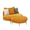 NicBex Living Room Chair Stylish Accent Chair with Ottoman Comfy Corduroy Sofa Chair with 3 Pillows for Living Room, Apartment - 3 of 4