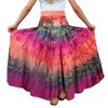 Agan Traders Women's Boho Summer Tie-dye High Waistband A Line Flared Maxi Skirt - 4 of 4