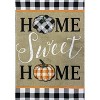 Home Sweet Home Pumpkins Burlap Fall Garden Flag 18" x 12.5" Briarwood Lane - 3 of 4