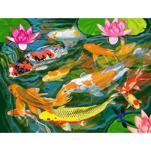 Koi Pond 1000 Piece Jigsaw Puzzle - 1 of 3