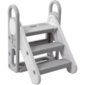 COZONY Toddler 3-Step Stool with Safety Handles, Non-Slip Kids Standing Tower for Bathroom Sink, Kitchen, Bed & Toilet Potty Training - 1 of 4