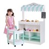 Teamson Kids My Dream Bakery Shop and Pastry Cart Wooden Play Set, White/Mint - 2 of 4