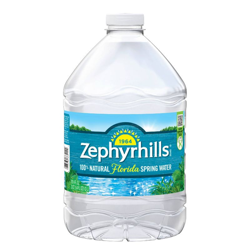Zephyrhills Brand 100% Natural Spring Water - 101.4 fl oz Jug, 1 of 7