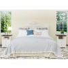 Vipbear 18-inch bedside table, with open shelf, 2 drawer side several, suitable for bedroom, living room - 4 of 4