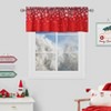 Small Gradient Snowflake Curtain - Thermal Insulated, Lightweight & Decorative. Perfect for Adding Festive Charm with Heat Retention Function - 4 of 4