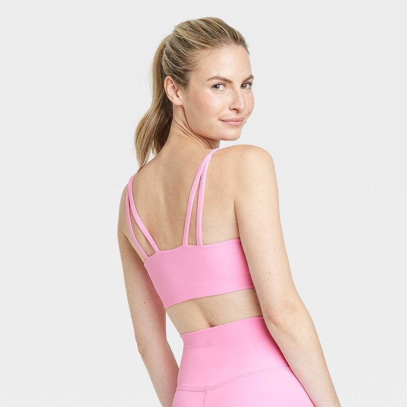 Women's Everyday Soft Light Support Strappy Sports Bra - All In Motion™, 3 of 9