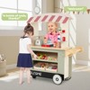 Safstar Kids Snacks & Sweets Food Cart Kids Toy Cart Play Set w/ 30 PCS Accessories - 4 of 4
