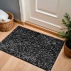 World Rug Gallery Minimal Stripe Geometric Shag Rug – Anthracite Dark Gray – Medium Pile – Cozy & Modern - 2 of 4