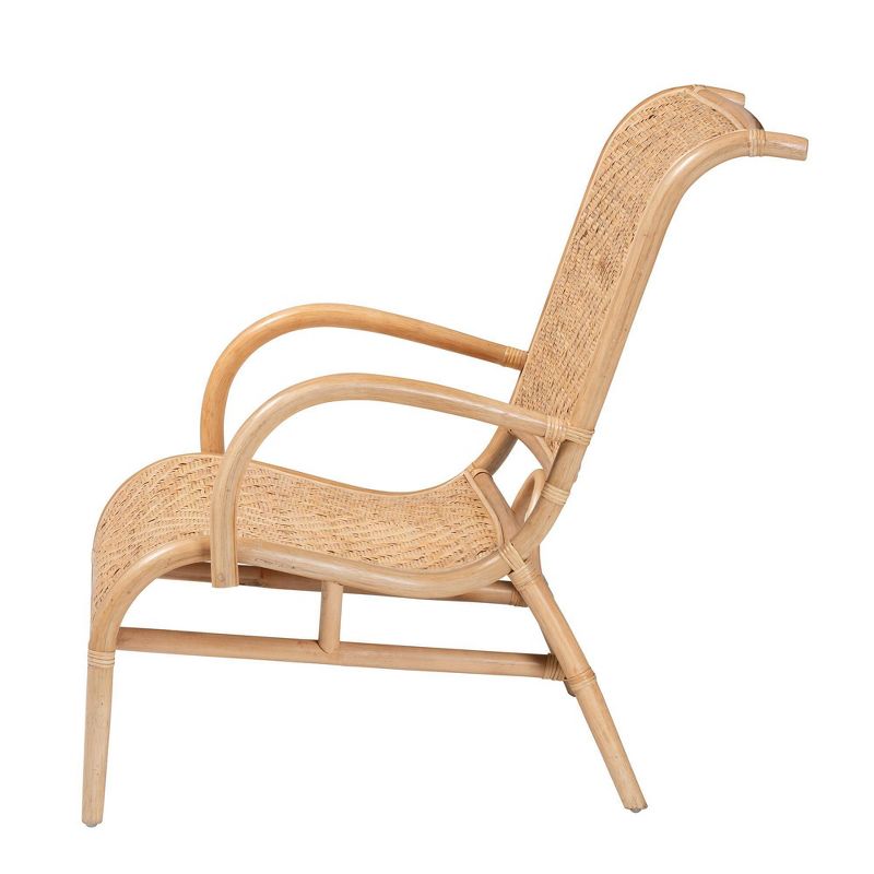 bali &#38; pari Madura Rattan Lounge Chair Natural Brown, 4 of 10