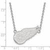Black Bow Jewelry Sterling Silver Detroit Red Wings NHL Necklace 18 Inch - 2 of 4