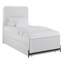 TiramisuBest White Full Twin Trundle Bed, Solid Wood + MDF, 82x56x54 inches, 202 pounds, Reeded Fronts, Birch Veneer - 4 of 4