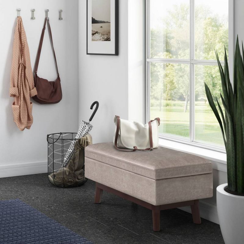 Small Ethan Rectangular Storage Ottoman and benches - WyndenHall, 2 of 8