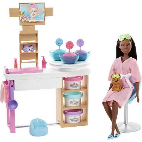 Barbie Face Mask Spa Day Playset Target