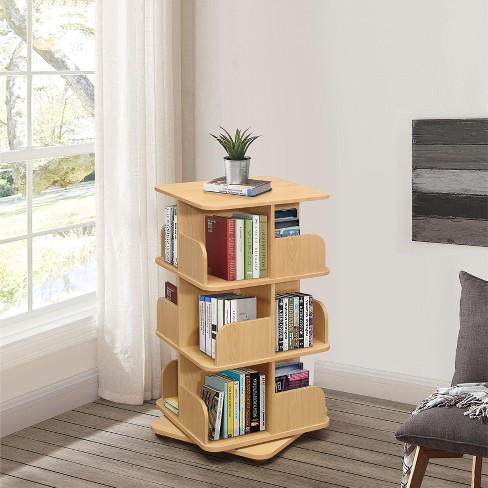 Kings Brand Furniture - 3-tier Revolving Bookcase Bookshelf, Media ...