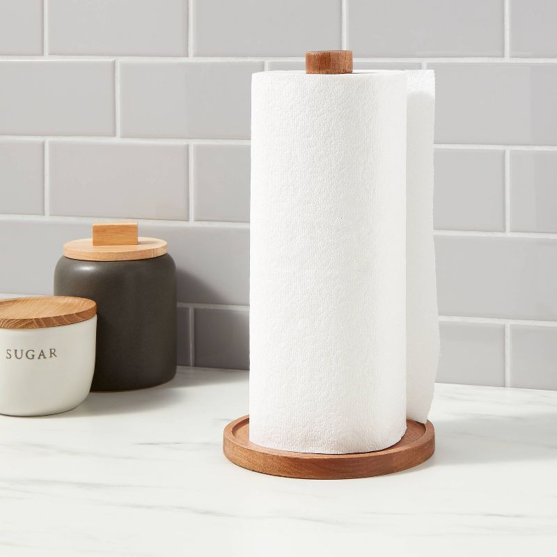 Wood Paper Towel Holder - Threshold&#8482;, 3 of 5