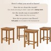 Stool Counter Height, (24in) - 4 pack - 4 of 4