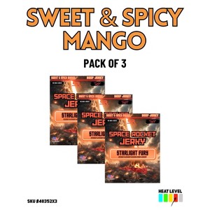 Space Rocket Sweet & Spicy Mango Beef Jerky 2.5oz 3-Pack - 1 of 3