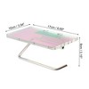 Unique Bargains Wall Mount Aluminum Acrylic Bathroom Toilet Paper Holder Colorful Blue Silver Tone 1 Pcs - 4 of 4