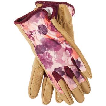 West Chester 7006033 John Deere Womens Leather & Spandex Performance Hi-Dexterity  Work Gloves, Pink - Small & Medium - Case of 3 