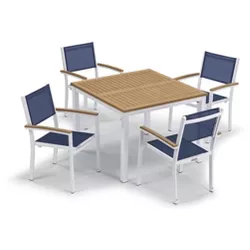 Travira 5pc 39" Square Table and Chair Dining Set - Oxford Garden