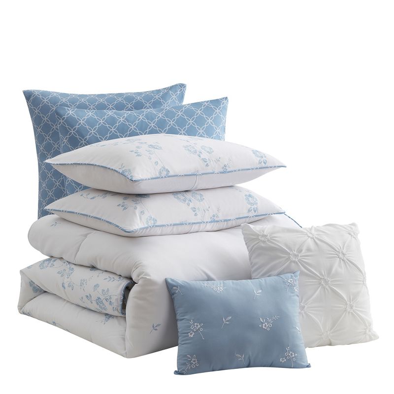 Sweet Home Collection Comforter Set Ultra Soft Fashion Printed Bedding Sets with Shams, Throw Pillows, and Pillowcases, 3 of 7