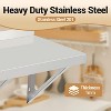 Stainless Steel Wall Shelf NSF Commercial Wall-Mounted Shelving Appliance & Equipment Metal Shelving With a Backsplash and Two Brackets - 2 of 4
