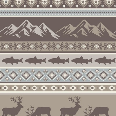 rustic lodge stripes