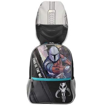 Star Wars The Mandalorian Kids 16 inch Hooded Backpack for boys