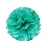 Wrapables Set of 32 Tissue Honeycomb Ball and Pom Pom Party Decorations, Aqua/ Light Pink/ Gold/ White - 2 of 4