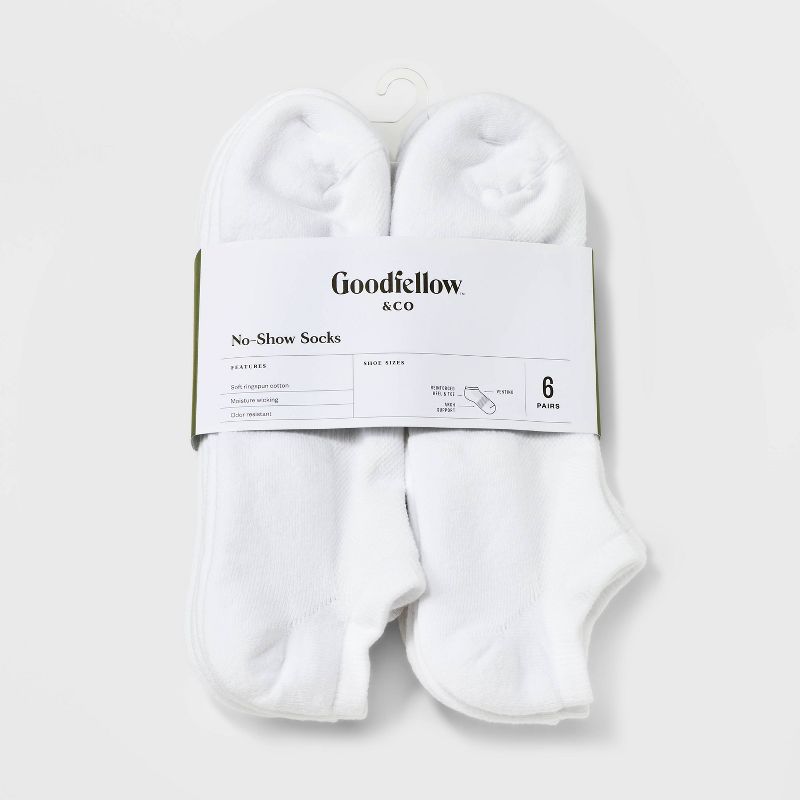 Men's Odor Resistant No Show Socks 6pk - Goodfellow & Co™ 6-12, 2 of 4