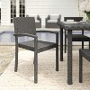 Martha Stewart Bedford Indoor-Outdoor Stackable Patio Dining Armchair in Rattan Wicker - 2 of 4