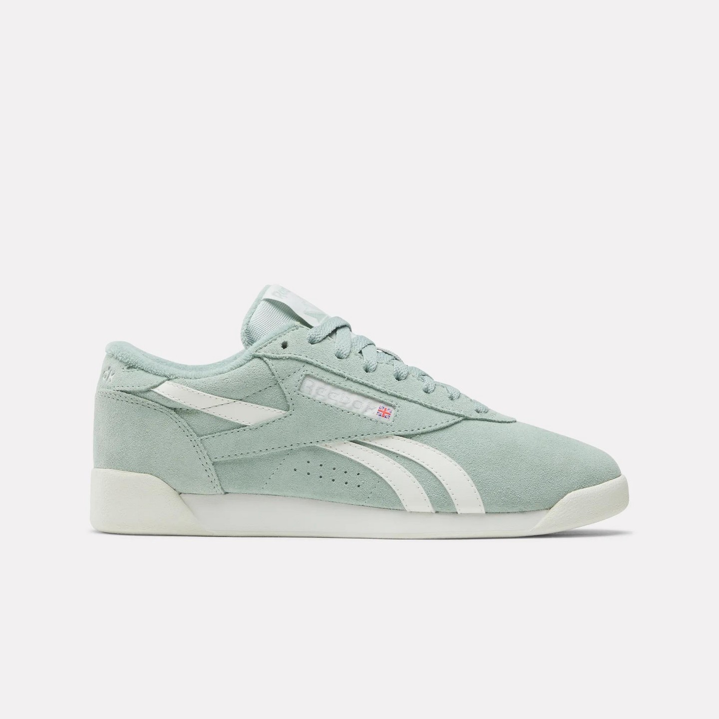 Женские кроссовки Reebok Freestyle Lo Shoes Size 7 Hybrid Green/Chalk/Chalk, цвет: Зелёный — фото 1