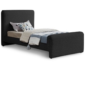 Meridian Furniture,Stylus Boucle Fabric Bed - 1 of 4