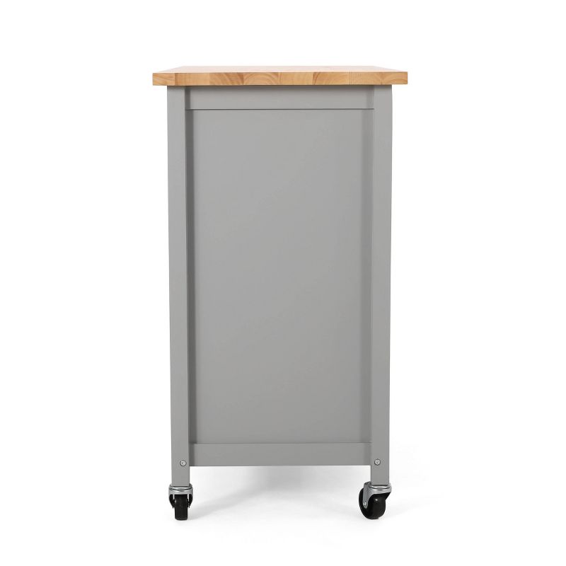 Westcliffe Contemporary Kitchen Cart with Wheels - Christopher Knight Home, 5 of 13